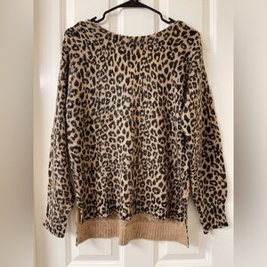 Jessica Simpson - Braelyn Leopard Print Sweater - Size Medium - NWT!